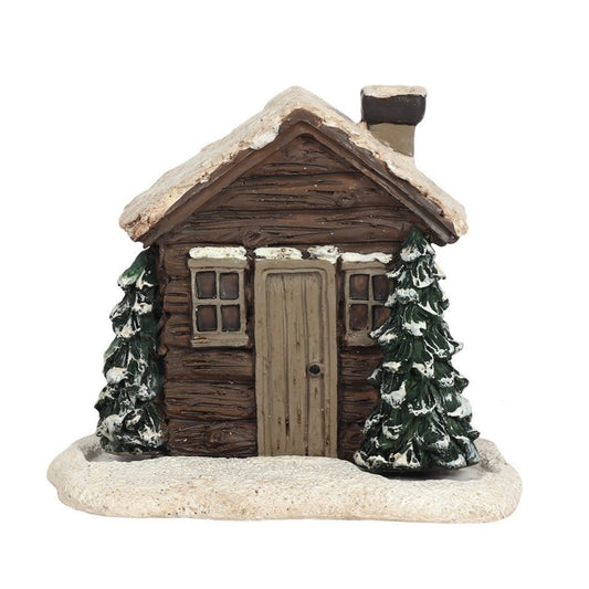 Incense Cone Burner Christmas Cabin