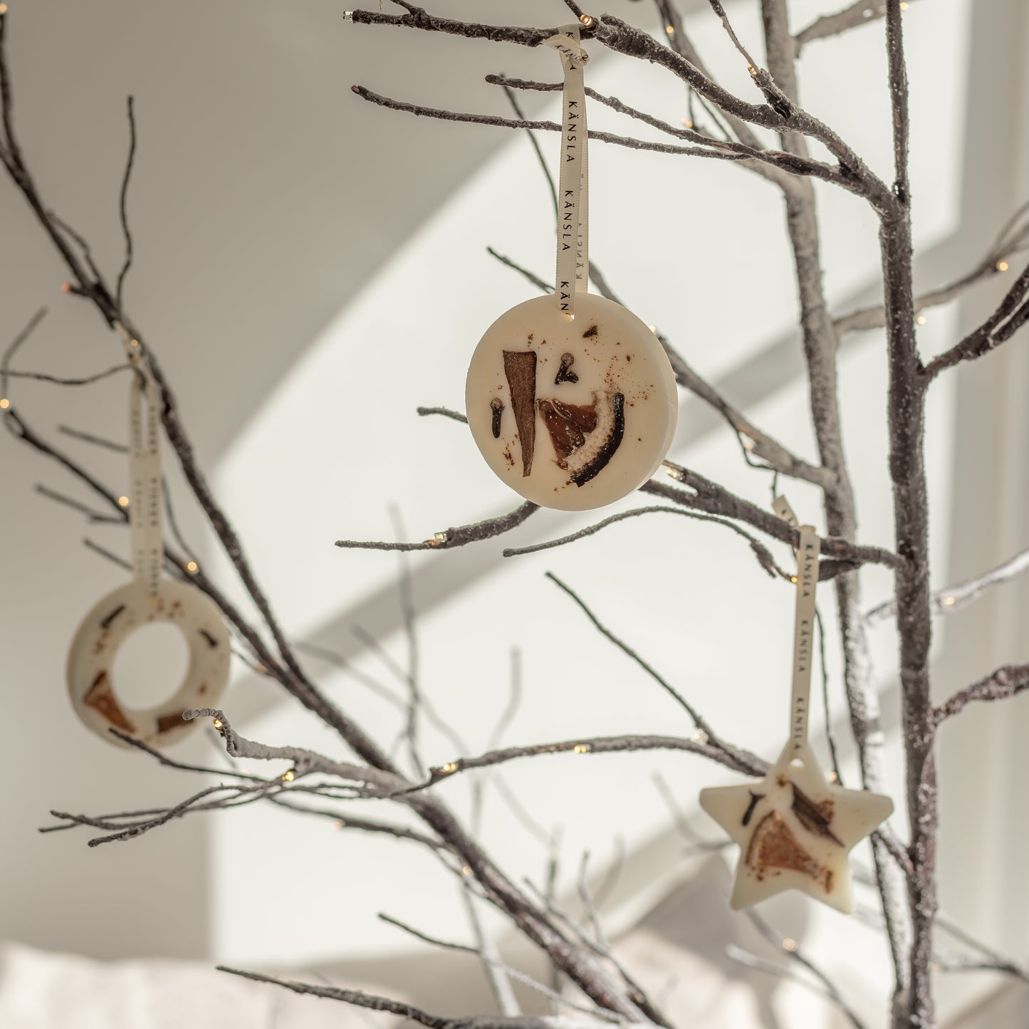 Festive Scented Wax Tree Decorations