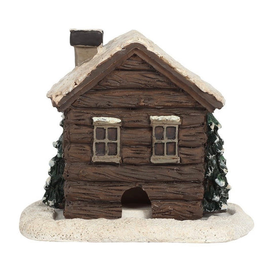 Incense Cone Burner Christmas Cabin