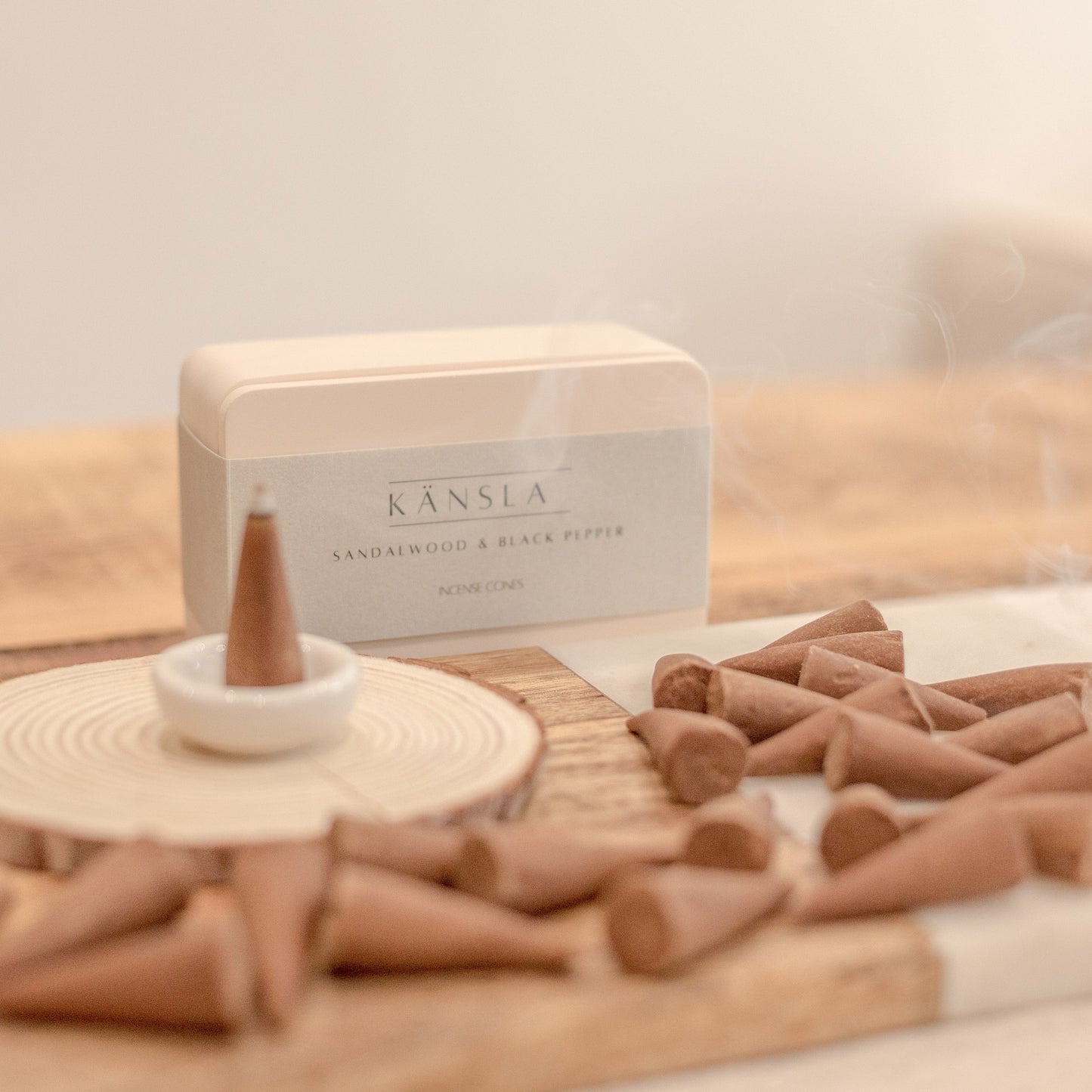 Sandalwood & Black Pepper Incense Cones