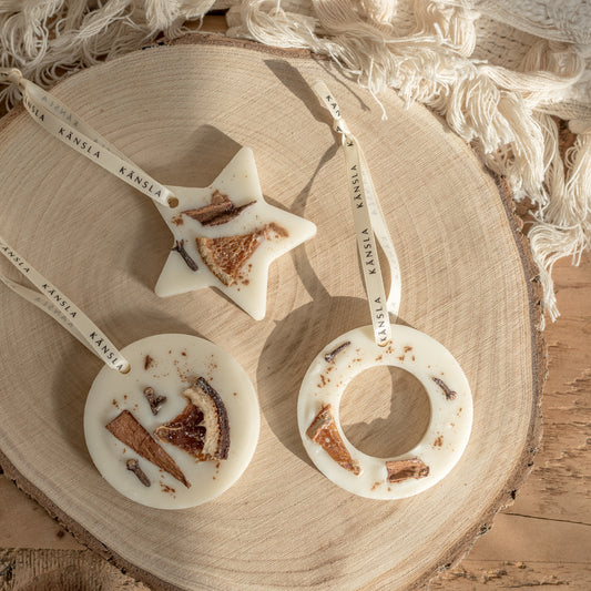 Festive Scented Wax Tree Decorations