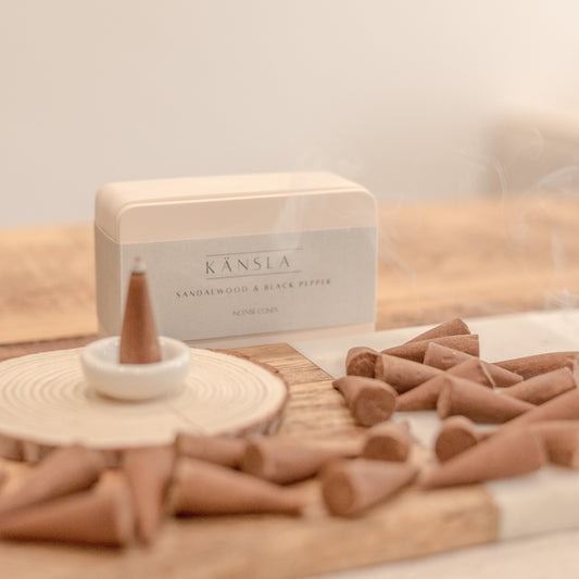 Sandalwood & Black Pepper Incense Cones